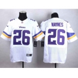 nike nfl jerseys minnesota vikings #26 waynes white[Elite][waynes]