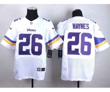 nike nfl jerseys minnesota vikings #26 waynes white[Elite][waynes]