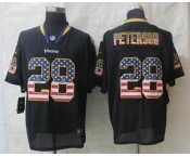 nike nfl jerseys minnesota vikings #28 peterson black[Elite USA flag fashion]