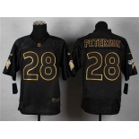 nike nfl jerseys minnesota vikings #28 peterson black[Elite gold lettering fashion]