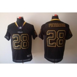 nike nfl jerseys minnesota vikings #28 peterson black[Elite lights out]