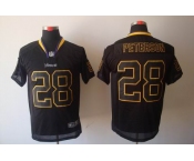 nike nfl jerseys minnesota vikings #28 peterson black[Elite lights out]