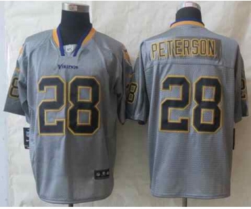 nike nfl jerseys minnesota vikings #28 peterson grey[Elite lights out]