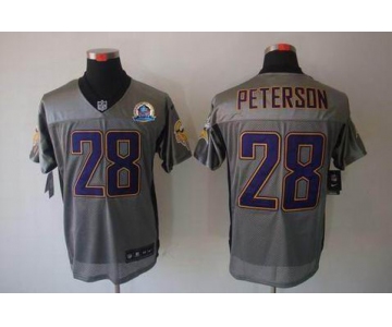 nike nfl jerseys minnesota vikings #28 peterson grey[Elite shadow 50th Patch]