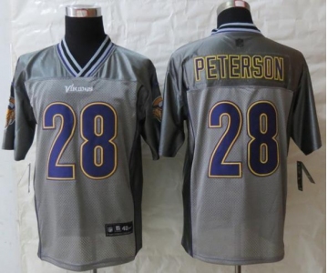 nike nfl jerseys minnesota vikings #28 peterson grey[Elite vapor]