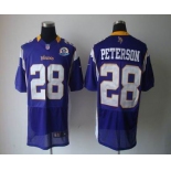 nike nfl jerseys minnesota vikings #28 peterson purple[Elite 50th Patch]