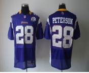 nike nfl jerseys minnesota vikings #28 peterson purple[Elite 50th Patch]