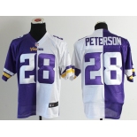 nike nfl jerseys minnesota vikings #28 peterson white-purple[new Elite split]