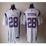 nike nfl jerseys minnesota vikings #28 peterson white[Elite 50th Patch]