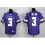 nike nfl jerseys minnesota vikings #3 walsh purple[Elite]