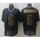 nike nfl jerseys minnesota vikings #5 bridgewater black[Elite lights out][bridgewater]