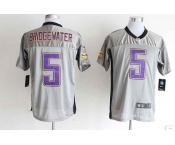 nike nfl jerseys minnesota vikings #5 bridgewater grey[Elite shadow][bridgewater]