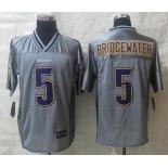 nike nfl jerseys minnesota vikings #5 bridgewater grey[Elite vapor][bridgewater]