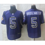 nike nfl jerseys minnesota vikings #5 bridgewater purple[Elite drift fashion][bridgewater]