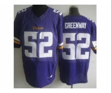 nike nfl jerseys minnesota vikings #52 chad greenway purple [New Elite]