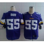 nike nfl jerseys minnesota vikings #55 barr purple[Elite]