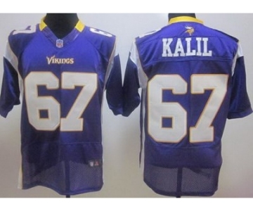 nike nfl jerseys minnesota vikings #67 kalil purple[elite]