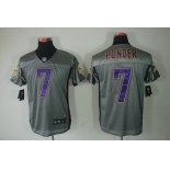 nike nfl jerseys minnesota vikings #7 christian ponder grey[Elite shadow]