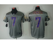 nike nfl jerseys minnesota vikings #7 christian ponder grey[Elite shadow]