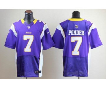 nike nfl jerseys minnesota vikings #7 christian ponder purple[elite]