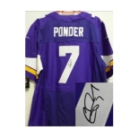 nike nfl jerseys minnesota vikings #7 christian ponder purple[new Elite signature]