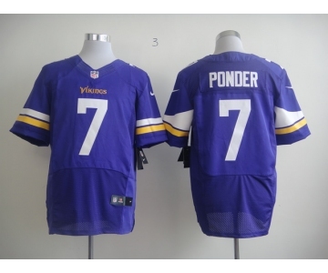 nike nfl jerseys minnesota vikings #7 christian ponder purple[new Elite]