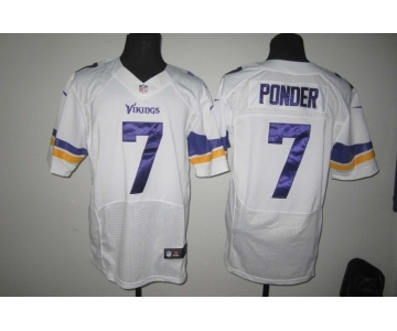 nike nfl jerseys minnesota vikings #7 christian ponder white[new Elite]