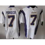 nike nfl jerseys minnesota vikings #7 ponder white[Elite]