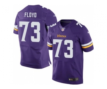 nike nfl jerseys minnesota vikings #73 floyd purple[Elite]