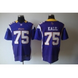 nike nfl jerseys minnesota vikings #75 kalil purple[Elite]