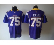 nike nfl jerseys minnesota vikings #75 kalil purple[Elite]