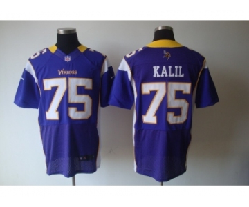 nike nfl jerseys minnesota vikings #75 kalil purple[Elite]