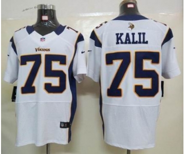 nike nfl jerseys minnesota vikings #75 kalil white[Elite]