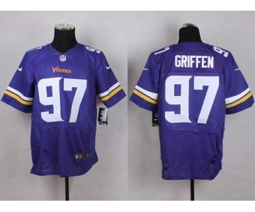 nike nfl jerseys minnesota vikings #97 griffen purple[Elite]