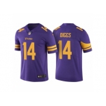 Men Minnesota Vikings #14 Stefon Diggs Purple Color Rush Limited Jersey