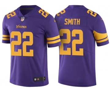 Men Minnesota Vikings #22 Harrison Smith Purple Color Rush Limited Jersey