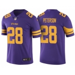 Men Minnesota Vikings #28 Adrian Peterson Purple Color Rush Limited Jersey