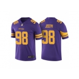 Men Minnesota Vikings #98 Linval Joseph Purple Color Rush Limited Jersey