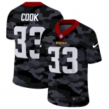 Men NEW Nike Minnesota Vikings #33 Cook 2020 Nike 2ndCamo Salute to Service Limited