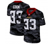 Men NEW Nike Minnesota Vikings #33 Cook 2020 Nike 2ndCamo Salute to Service Limited