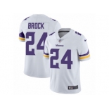 Men Nike Minnesota Vikings #24 Tramaine Brock White Vapor Untouchable Limited Player NFL Jersey