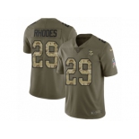 Men Nike Minnesota Vikings #29 Xavier Rhodes Limited Olive Camo 2017 Salute to Service NFL Jersey