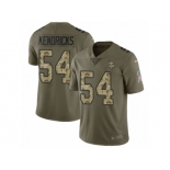 Men Nike Minnesota Vikings #54 Eric Kendricks Limited Olive Camo 2017 Salute to Service NFL Jersey