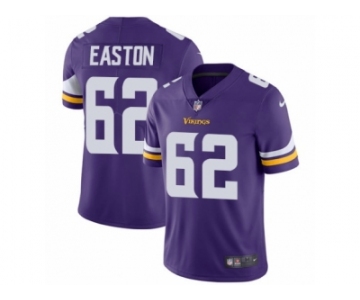 Men Nike Minnesota Vikings #62 Nick Easton Purple Team Color Vapor Untouchable Limited Player NFL Jersey