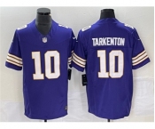 Men's Minnesota Vikings #10 Fran Tarkenton Purple 2023 F.U.S.E. Vapor Untouchable Limited Stitched Jersey