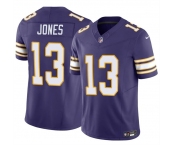 Men's Minnesota Vikings #13 Daniel Jones Purple 2023 F.U.S.E. Throwback Vapor Untouchable Limited Stitched Jersey