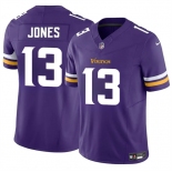 Men's Minnesota Vikings #13 Daniel Jones Purple 2024 F.U.S.E. Vapor Untouchable Limited Stitched Jersey