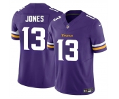 Men's Minnesota Vikings #13 Daniel Jones Purple 2024 F.U.S.E. Vapor Untouchable Limited Stitched Jersey