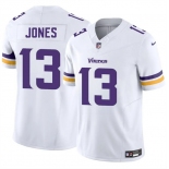 Men's Minnesota Vikings #13 Daniel Jones White 2024 F.U.S.E. Vapor Untouchable Limited Stitched Jersey