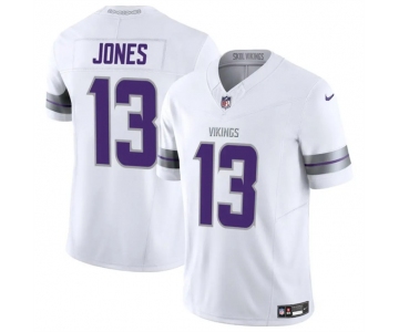 Men's Minnesota Vikings #13 Daniel Jones White 2024 F.U.S.E. Winter Warrior Limited Stitched Jersey